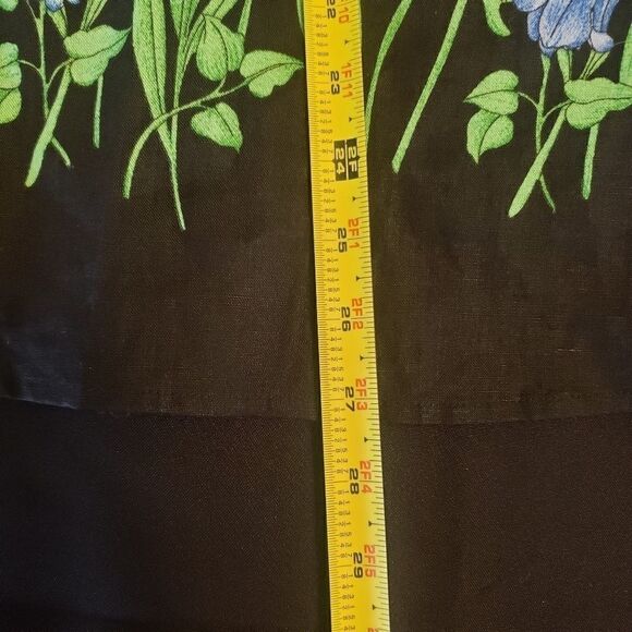 SILKLAND A-Line Linen Floral Midi Skirt - Picture 8 of 8